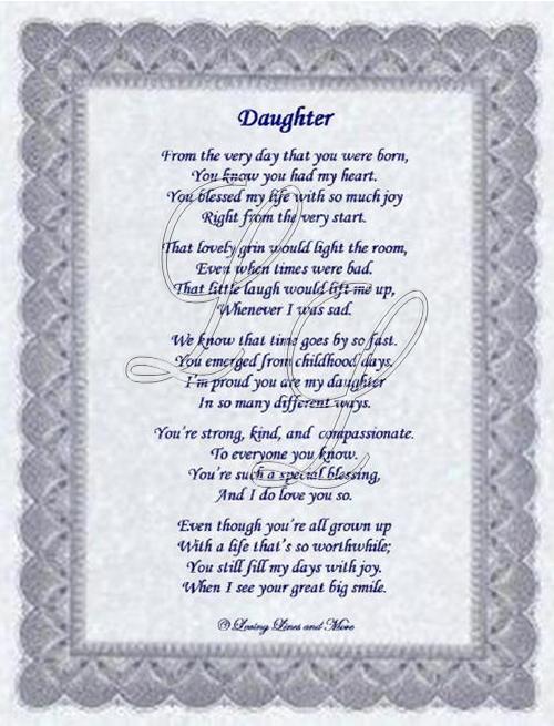 Daughter Poem