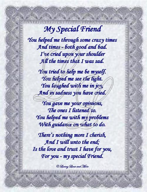 poems for special friends